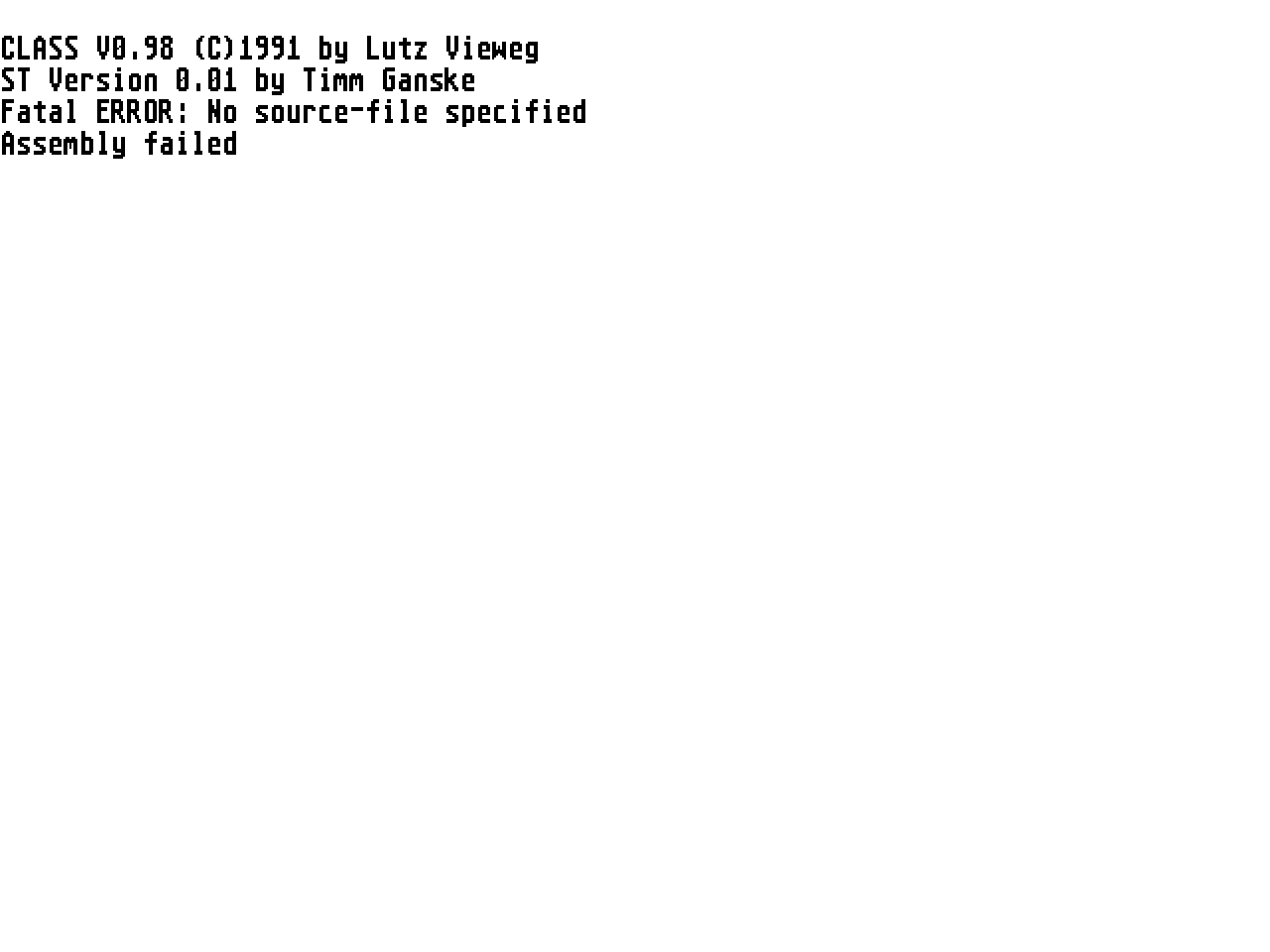 CLASS - The Clarke Assembler — screenshot 1